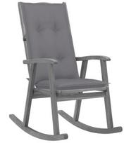 Supamasis krėslas VLX Rocking Chair, pilkas, 100 cm x 57 cm x 117 cm