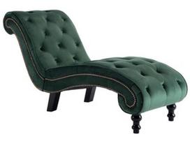 Fotelis VLX Chaise Lounge, žalias, 145 cm x 52 cm x 77 cm