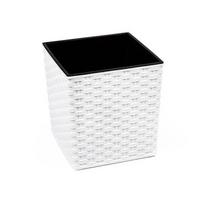 Plastikinis vazonas Juka Rattan, 30 x 30 cm