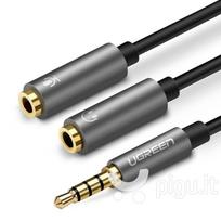 kabelis 3.5mm 2.5mm - Ugreen, 3,5 -> 2 x 3,5 mm , AUX, 10 cm - 1 nuotrauka