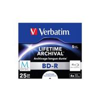 pc r - Verbatim M-Disc 4x, 25 GB, BD-R, Jewelcase, 5 pc(s) - 1 nuotrauka