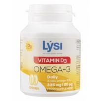 LYSI OMEGA -3 + ŽUVŲ TAUKAI, 120 kaps.