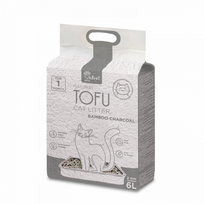 tofu kraikas su anglimi - Velvet Paw Tofu kačių kraikas su bambuko anglimi, 6 l. - 2 nuotrauka