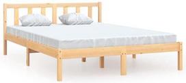 Lova VLX Solid Pinewood, medžio, 205.5x165.5 cm, su grotelėmis