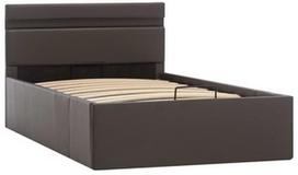 Lova VLX With LED 285552, pilka, 212x97 cm, su grotelėmis