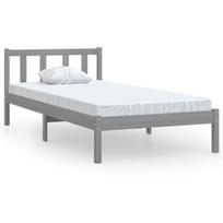 Lova VLX 810069, pilka, 205.5x95.5 cm, su grotelėmis