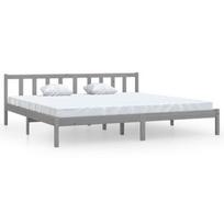 Lova VLX 810104, pilka, 205.5x205.5 cm, su grotelėmis