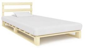 Lova VLX Solid Pinewood 285242, medžio, 200x100 cm, su grotelėmis