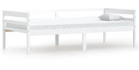 Lova VLX Bed Frame, balta, 200x90 cm, su grotelėmis