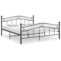 Lova VLX Metal Story, juoda, 209x147 cm, su grotelėmis