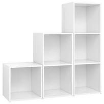 Svetainės baldų komplektas VLX TV Cabinet 3080078, vidaus, baltas