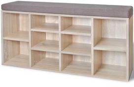 Suoliukas VLX Shoe Storage Bench, rudas/ąžuolo, 1030 mm x 300 mm x 480 mm