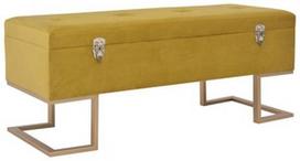 Suoliukas VLX Velvet 247571, aukso/geltonas, 1050 mm x 400 mm x 440 mm