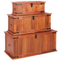 Suoliukas VLX Storage Chests 247243, rudas, 450 mm x 900 mm x 400 mm
