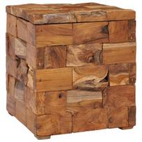 Suoliukas VLX Storage Stool 281654, rudas, 400 mm x 400 mm x 450 mm
