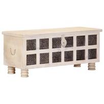Suoliukas VLX Storage Box 247670, baltas, 1100 mm x 400 mm x 450 mm