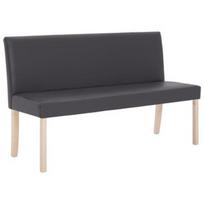 Suoliukas VLX Faux Leather 281332, pilkas, 1395 mm x 540 mm x 855 mm