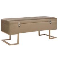 Suoliukas VLX Velvet 247574, smėlio, 1050 mm x 400 mm x 440 mm