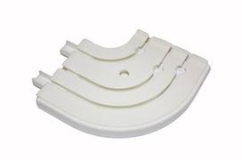 Bėgelio kampas Domoletti Curtain Rod Corner 3 Rails White