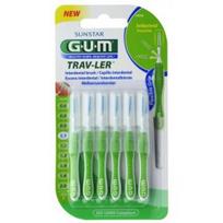 gum travler - Antibakterinis tapdančių šepetėlis GUM TRAVLER 1414, 1,1 mm, 6 vnt. - 1 nuotrauka