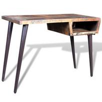 Stalas VLX Reclaimed Wood Desk 241138, rudas/juodas