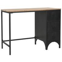 Stalas VLX Single Pedestal Solid Firwood, rudas/juodas