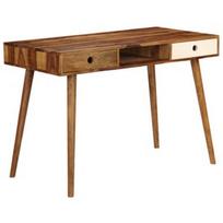 Stalas VLX Solid Sheesham Wood, rudas/baltas