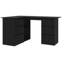 Stalas VLX Corner 801090, juodas