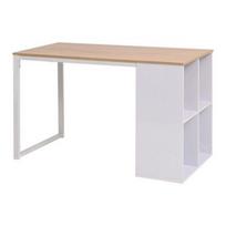 Stalas VLX Chipboard, rudas/baltas