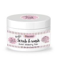 Nacomi Scrub & Wash šveičiamasis kūno prausiklis Sweet Blueberry 180 ml