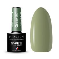Claresa Soak Off UV/LED Green hibridinis nagų lakas 801 5g
