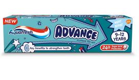 Aquafresh Advance dantų pasta 9-12 m. 75ml
