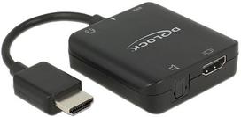 hdmi hdmi audio - Delock  HDMI-A Stecker > HDMI + Audio Extractor 4K - 1 nuotrauka