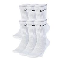 Nike Everyday Cushion Crew 6Pak SX7666-100 kojinės sportui (61807) (Balta spalva, 42 - 46 dydis)