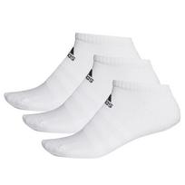 Adidas Cush Low 3PP DZ9384 kojinės sportui (48611) (Balta spalva, 40-42 dydis)