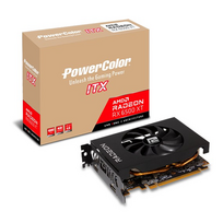 6500 xt - Powercolor RX 6500XT ITX 4GB Grafikkarte - 8GB GDDR6, HDMI, 3x DP - 1 nuotrauka