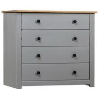 Komoda VLX Side Cabinet, ruda/pilka, 40 cm x 80 cm x 73 cm