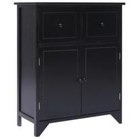 Komoda VLX Side Cabinet, juoda, 35 cm x 60 cm x 75 cm