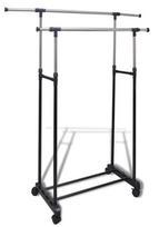 Drabužių kabykla VLX Adjustable 50212, juoda/nerūdijančio plieno
