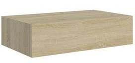 Sieninė lentyna VLX Drawer Shelf, ąžuolo, 23.5 cm x 40 cm x 10 cm