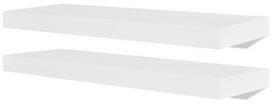 Sieninė lentyna VLX 275997, balta, 20 cm x 60 cm x 3.8 cm