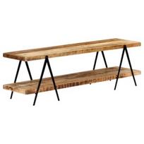 TV staliukas VLX Solid Mango Wood 247885, rudas, 1600 mm x 400 mm x 500 mm