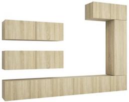 TV staliukas VLX 7 Piece Set 3079032, ąžuolo, 300 mm x 800 mm x 300 mm