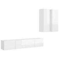 TV staliukas VLX Cabinet Set 3079316, baltas, 300 mm x 800 mm x 300 mm