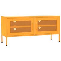 TV staliukas VLX Steel Mustard, geltonas, 350 mm x 1050 mm x 500 mm