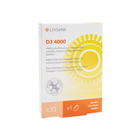 Livsane vitamino D3 4000 kapsulės N30