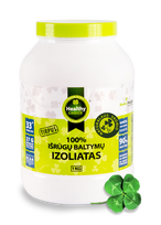 isrugos - Healthychoice 100% Išrūgų baltymų izoliatas, 1Kg - 1 nuotrauka