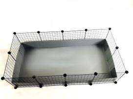modular narvas - C&C Modular cage 4x2 145 x 75 cm silver - 1 nuotrauka
