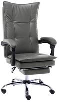 Biuro kėdė VLX Faux Leather 20354, pilka