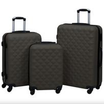 Lagaminų rinkinys VLX Hardcase 3pcs 92417, pilkas, 760 x 480 x 280 mm